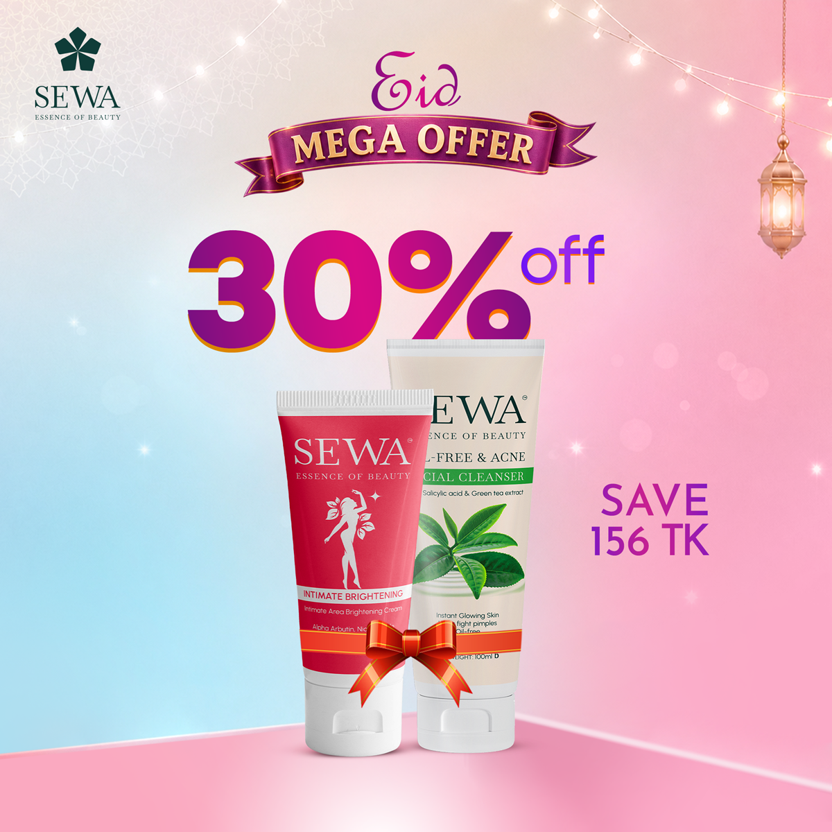 Sewa Intimate Cream + Acne Cleanser