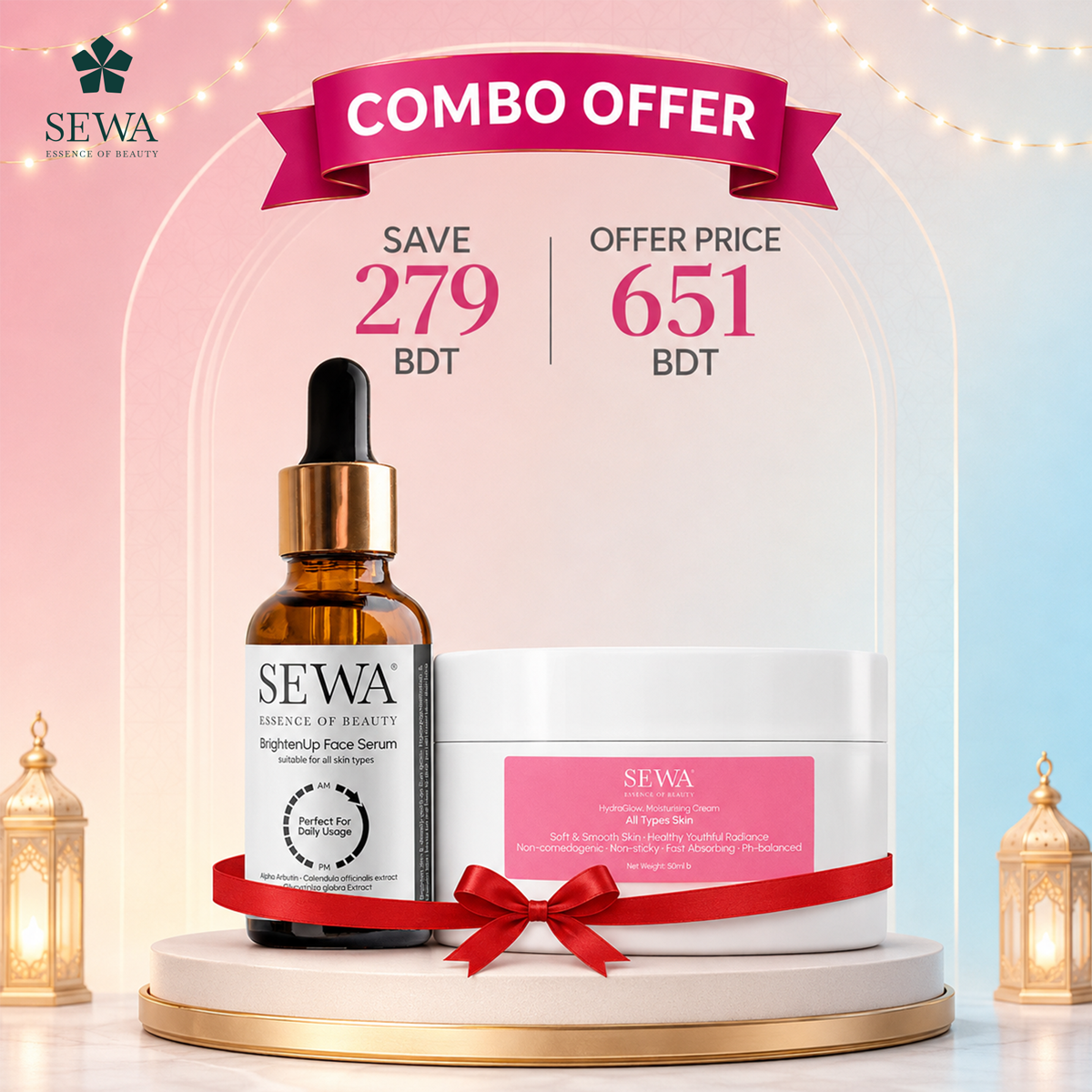 Sewa Serum + Moisturising Cream