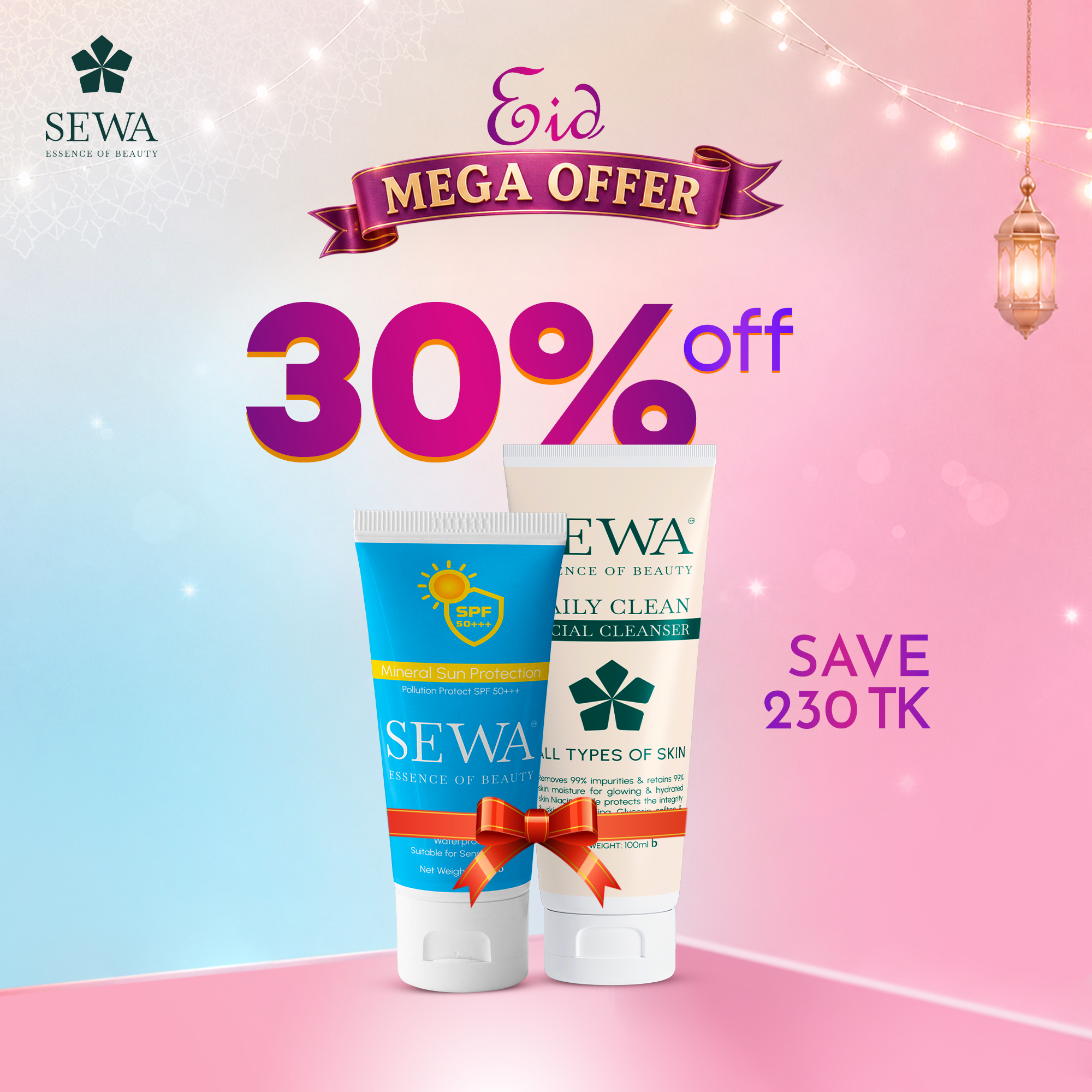 Sewa Sunscreen + Daily Cleanser